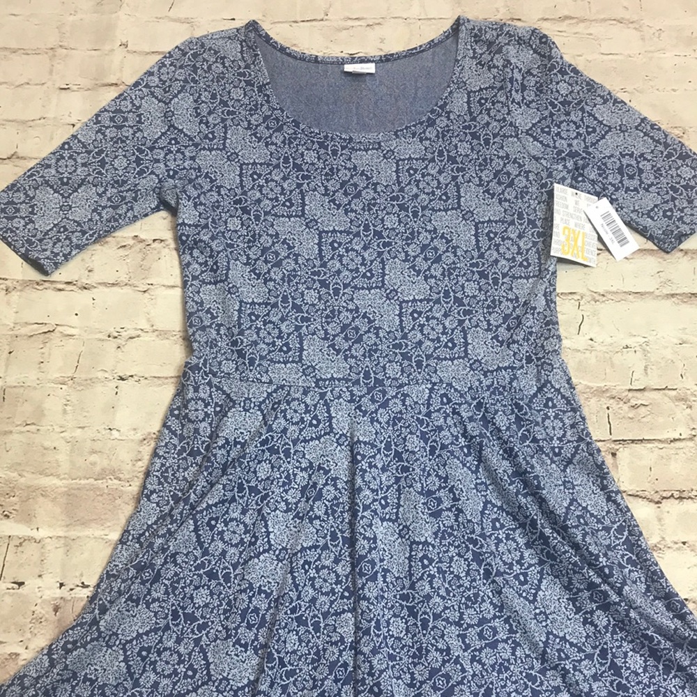 NWT LuLaRoe Nicole Dress 3XL